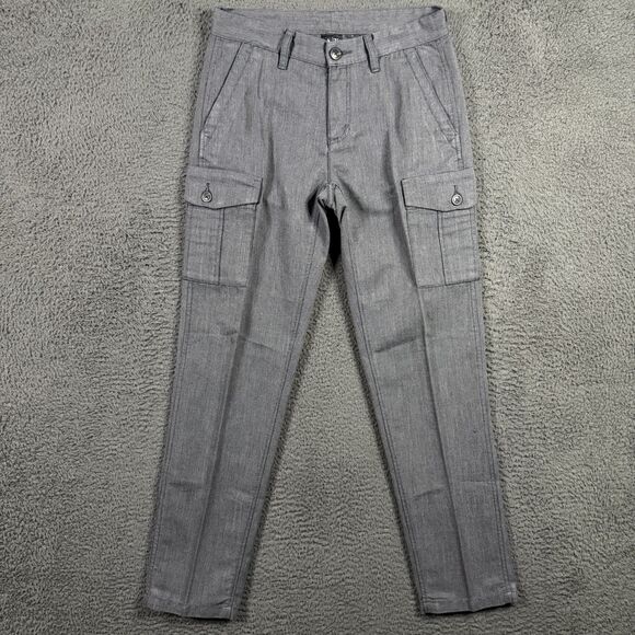 Armani Exchange Pants Mens 30x30 Gray Cargo Pants Slim Fit Wool Blend Designer - Picture 1 of 15